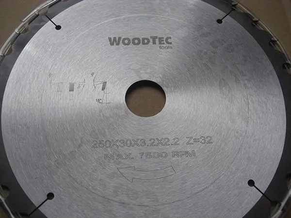 Пильный диск Ø250x30x3,2/2,2 Z20 WZ WoodTec (KON) Пильный диск Ø250x30x3,2/2,2 Z20 WZ WoodTec (KON)