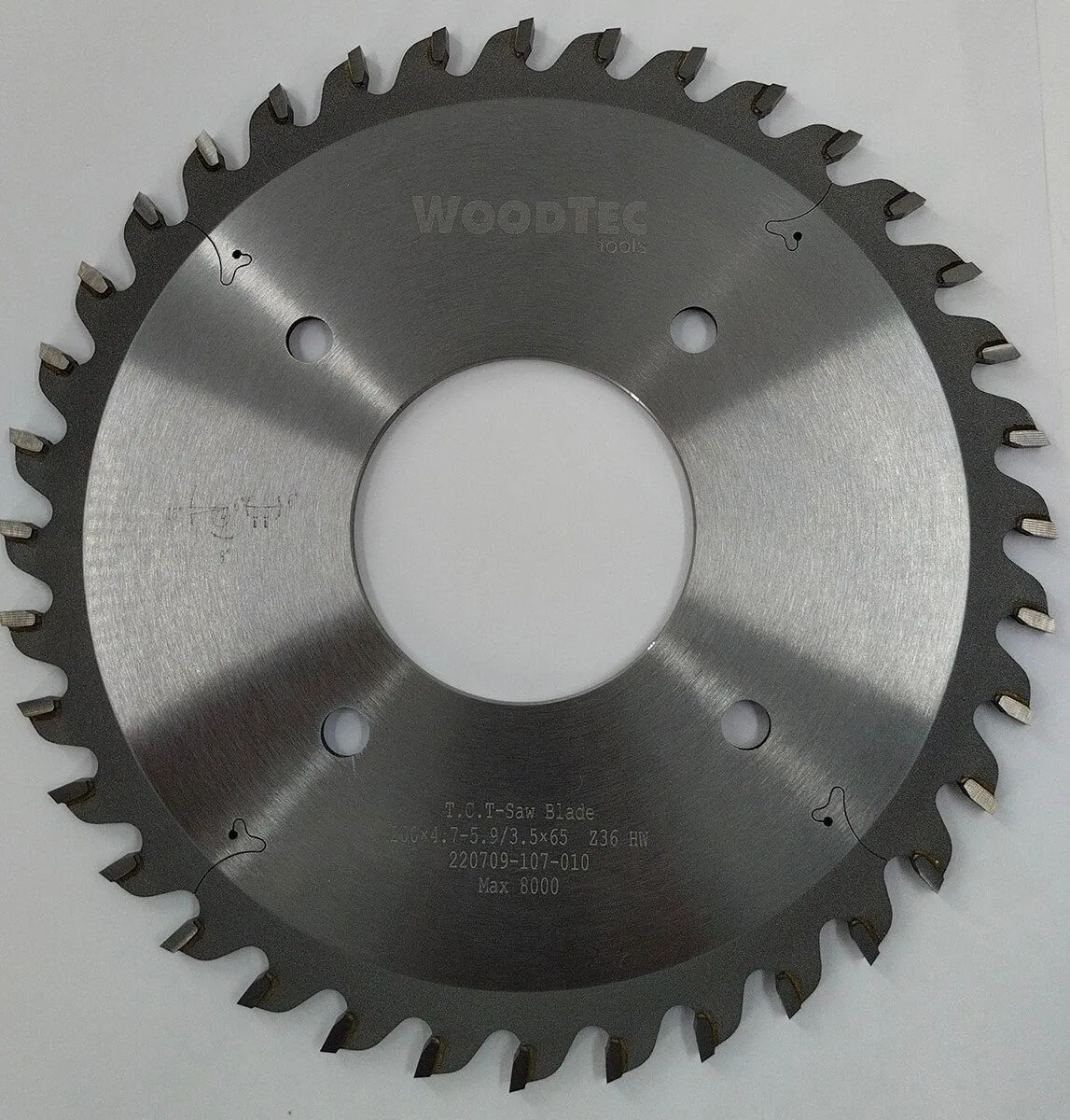 Подрезной диск Ø200 х 65 х 4,7-5,9 Z = 36 WoodTec Подрезной диск Ø200 х 65 х 4,7-5,9 Z = 36 WoodTec