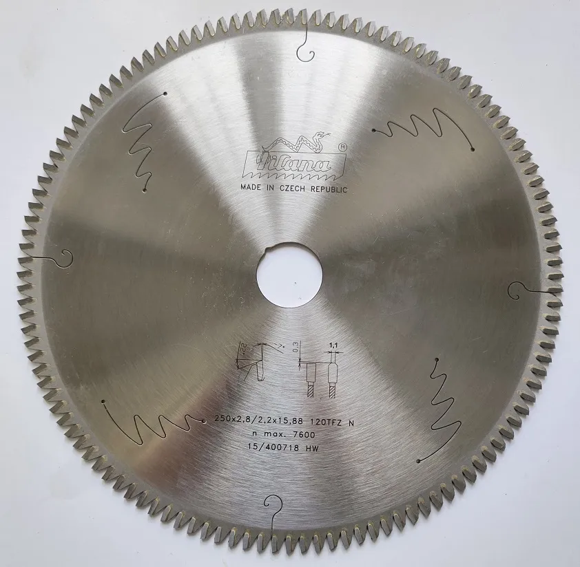 Пильный диск TCT "Pilana" 250x2.8/2.2x30 z120 87 TFZ N Пильный диск TCT "Pilana" 250x2.8/2.2x30 z120 87 TFZ N