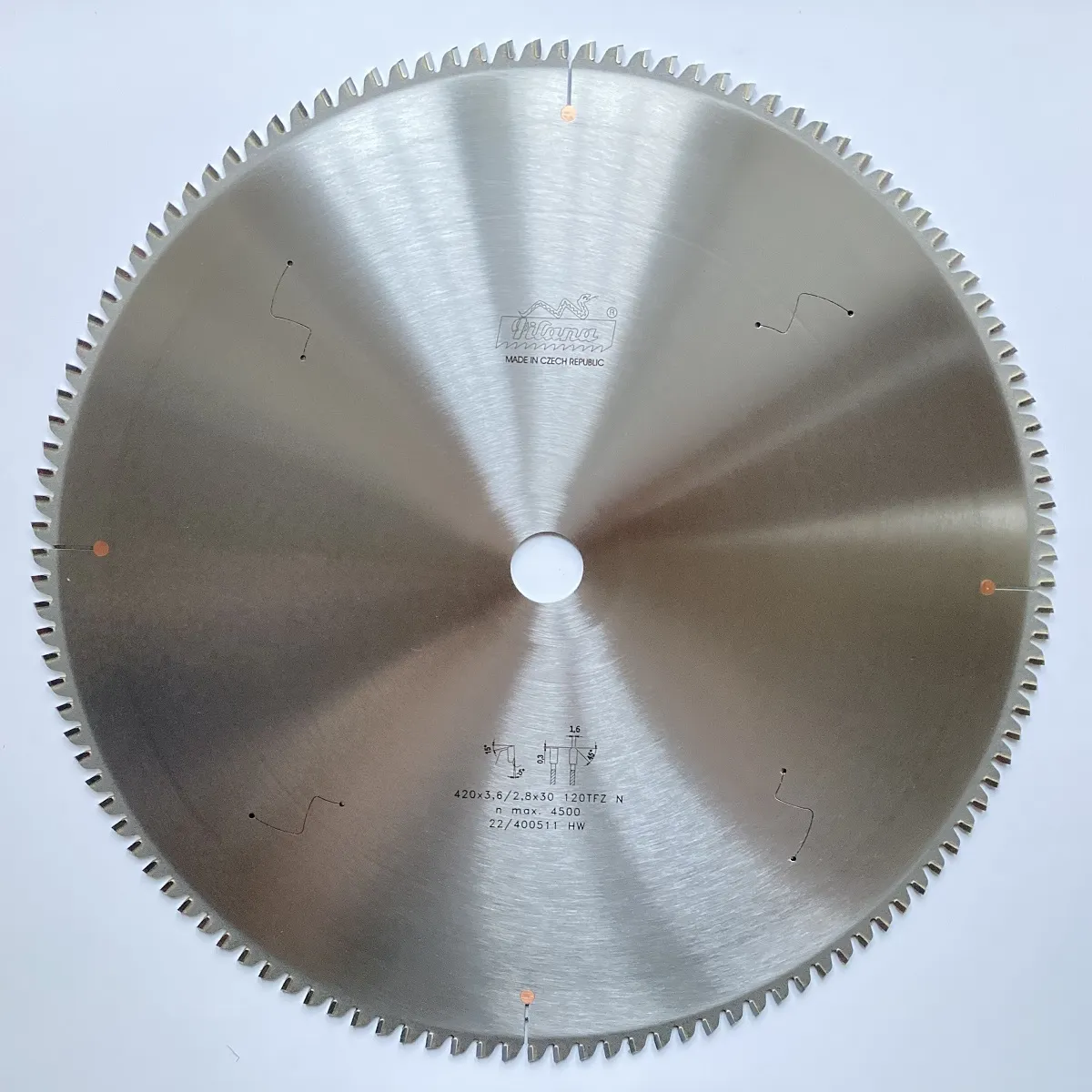 Пильный диск TCT "Pilana" 420x3.6/2.8x30 z120 87 TFZ N Пильный диск TCT "Pilana" 420x3.6/2.8x30 z120 87 TFZ N