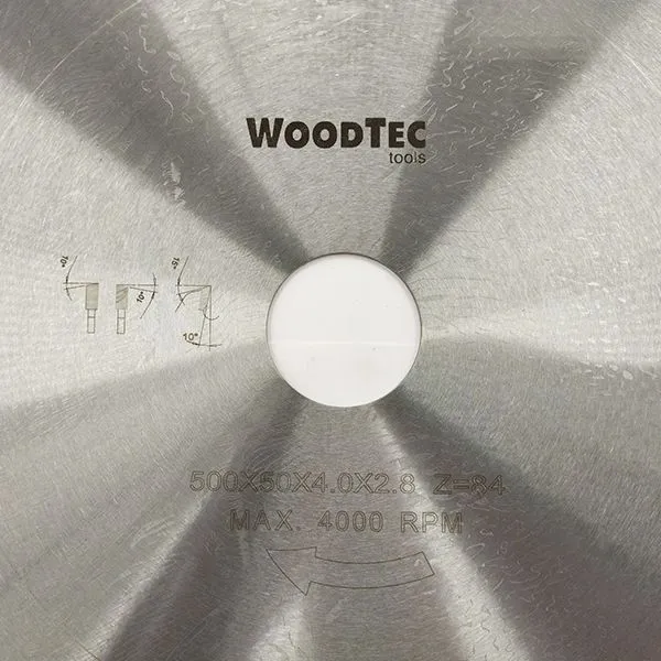 Пильный диск Ø500 х 50 х 4,0/2,8 Z84 WZ WoodTec Пильный диск Ø500 х 50 х 4,0/2,8 Z84 WZ WoodTec