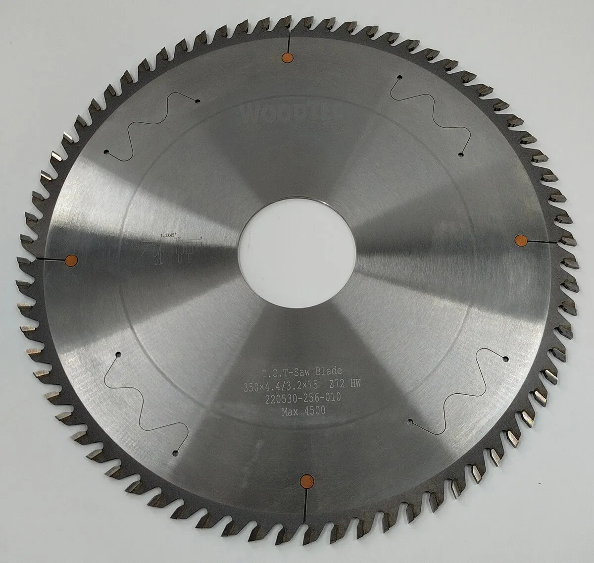 Пильный диск основной Ø350 х 75 х 4,4 / 3,2 Z = 72 WoodTec Пильный диск основной Ø350 х 75 х 4,4 / 3,2 Z = 72 WoodTec
