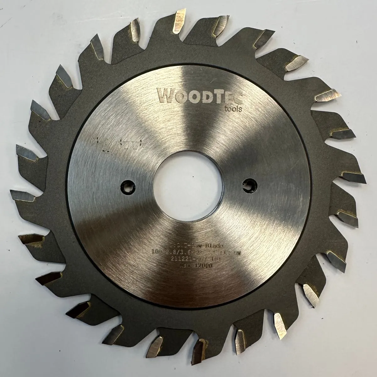 Пильный диск составной WoodTec для форматно-раскроечных станков Ø100 х 20 х 2,8-3,6 Z = 12 + 12 Пильный диск составной WoodTec для форматно-раскроечных станков Ø100 х 20 х 2,8-3,6 Z = 12 + 12