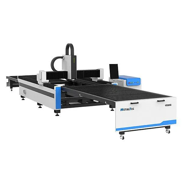 MetalTec 1530C (1500W) оптоволоконный лазерный станок для резки металла с ручной сменой рабочих столов MetalTec 1530C (1500W) оптоволоконный лазерный станок для резки металла с ручной сменой рабочих столов