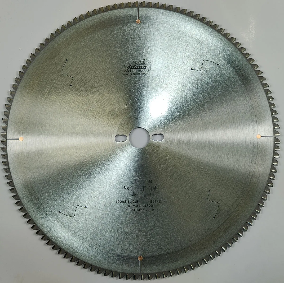 Пильный диск TCT "Pilana" 400x4.2/3.6x30 z128 87 TFZ N Пильный диск TCT "Pilana" 400x4.2/3.6x30 z128 87 TFZ N