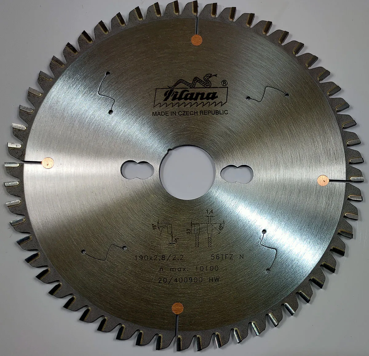 Пильный диск TCT "Pilana" 190x2.8/2.2x30 z56 87-11 TFZ N