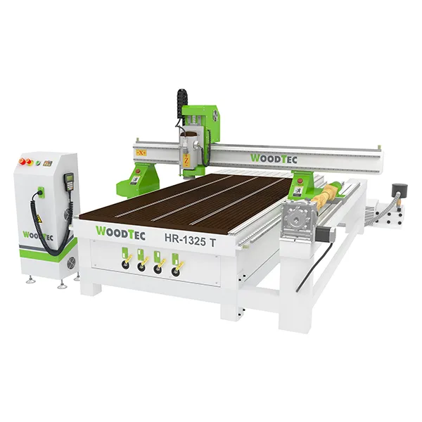 Фрезерно-гравировальный станок с ЧПУ с токарной осью WoodTec HR 1325TC Фрезерно-гравировальный станок с ЧПУ с токарной осью WoodTec HR 1325TC