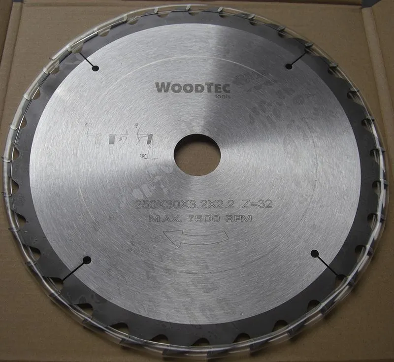 Пильный диск Ø250x30x3,2/2,2 Z20 WZ WoodTec (KON)