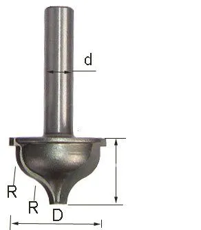 Фреза ГЛОБУС 2056 R6 пазовая фасонная