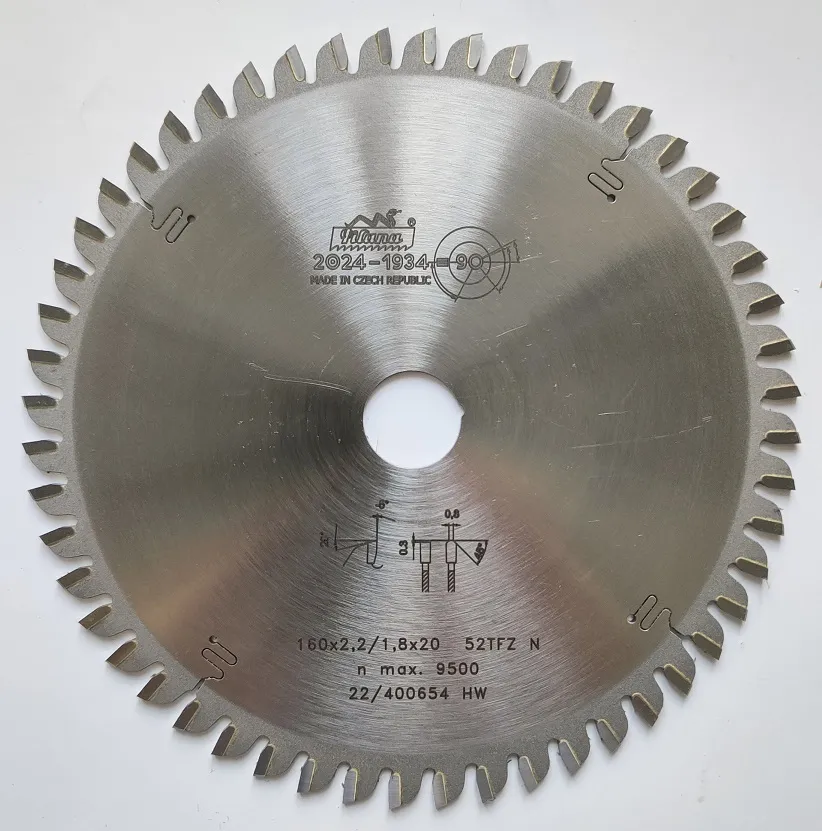 Пильный диск TCT "Pilana" 160x2.2/1.8x20 z52 87 TFZ N