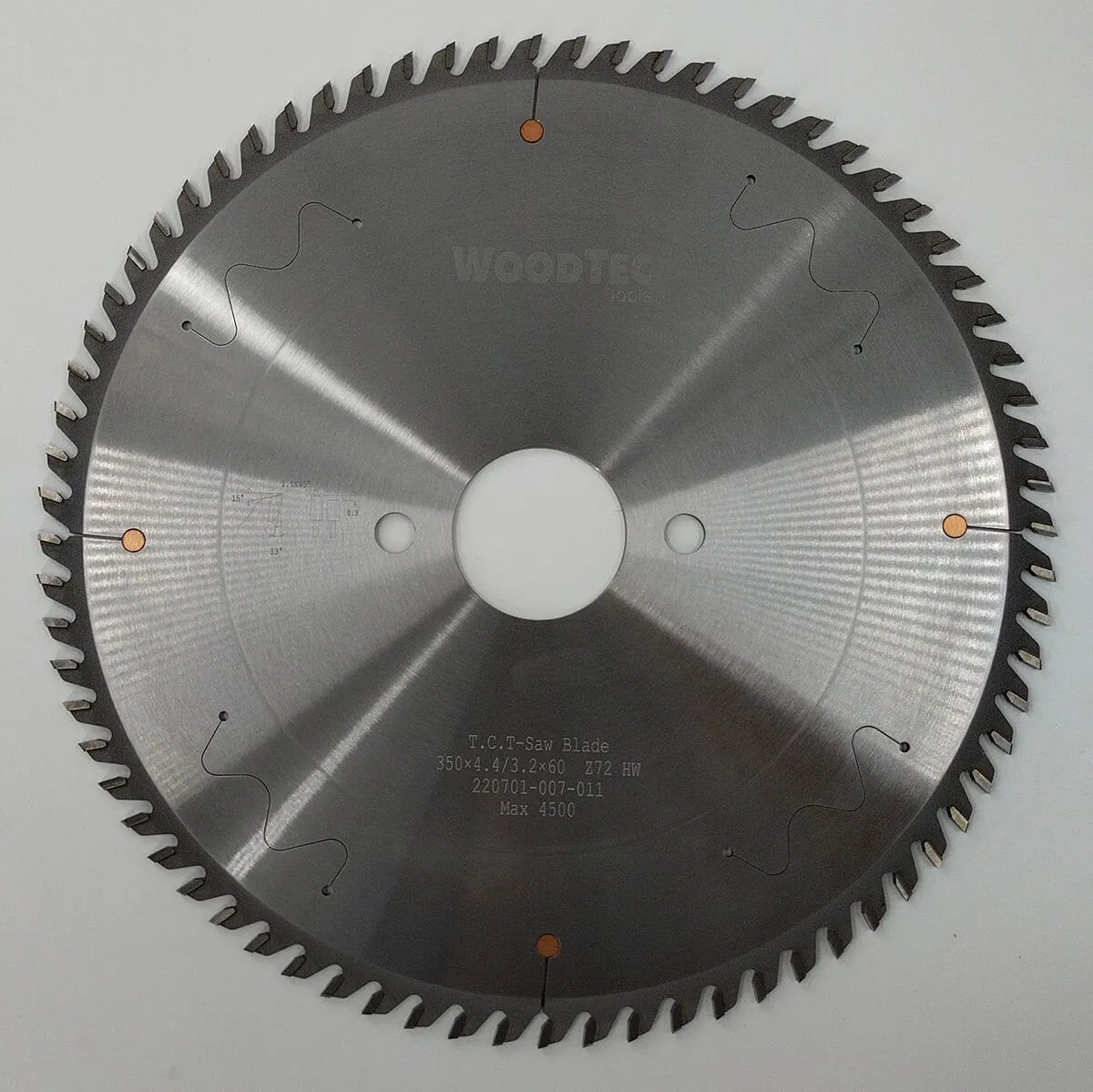 Пильный диск основной Ø350 х 60 х 4,4 / 3,2 Z = 72 WoodTec Пильный диск основной Ø350 х 60 х 4,4 / 3,2 Z = 72 WoodTec