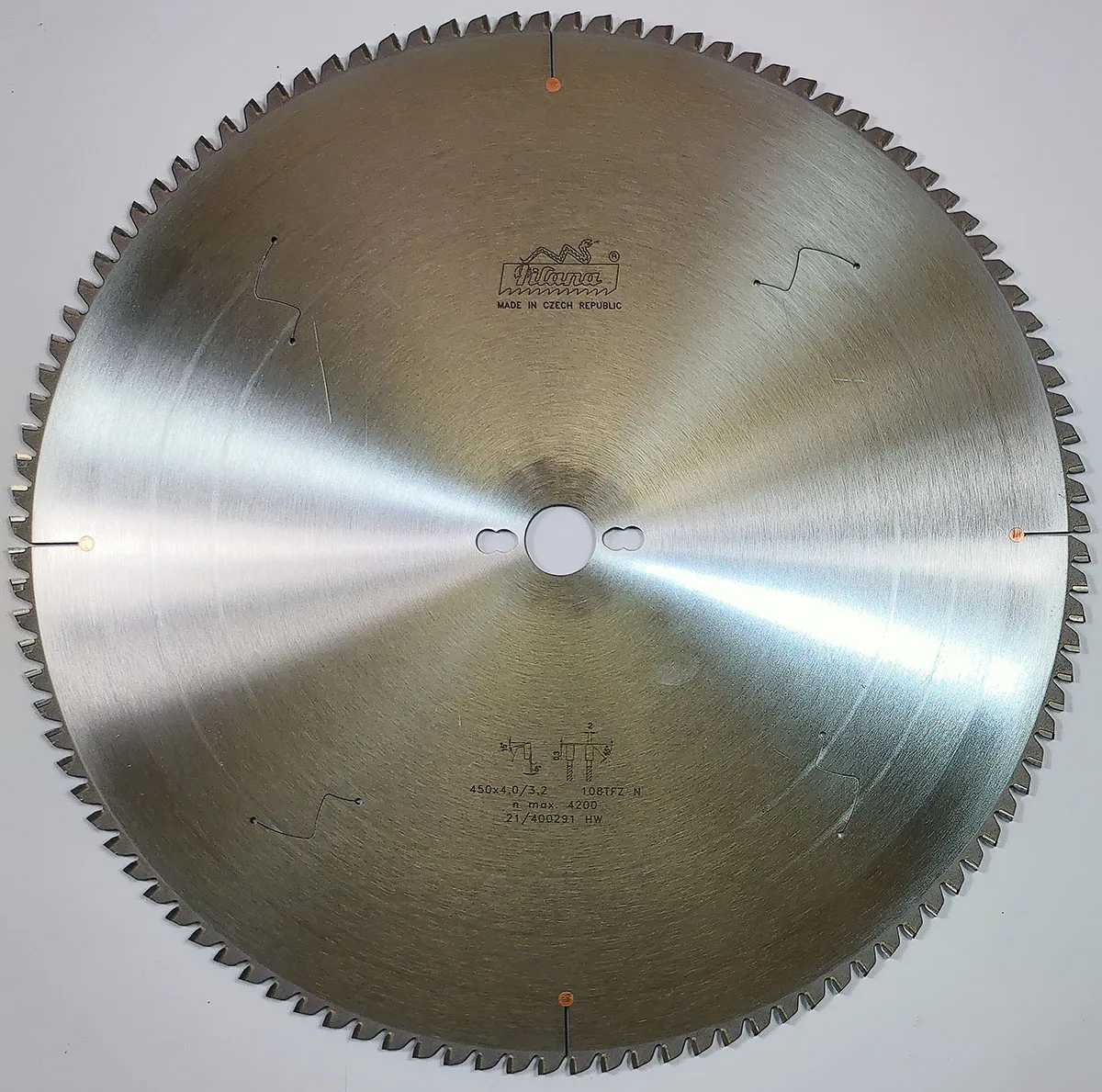 Пильный диск TCT "Pilana" 450x4.0/3.2x30 z108 87-13 TFZ N Пильный диск TCT "Pilana" 450x4.0/3.2x30 z108 87-13 TFZ N