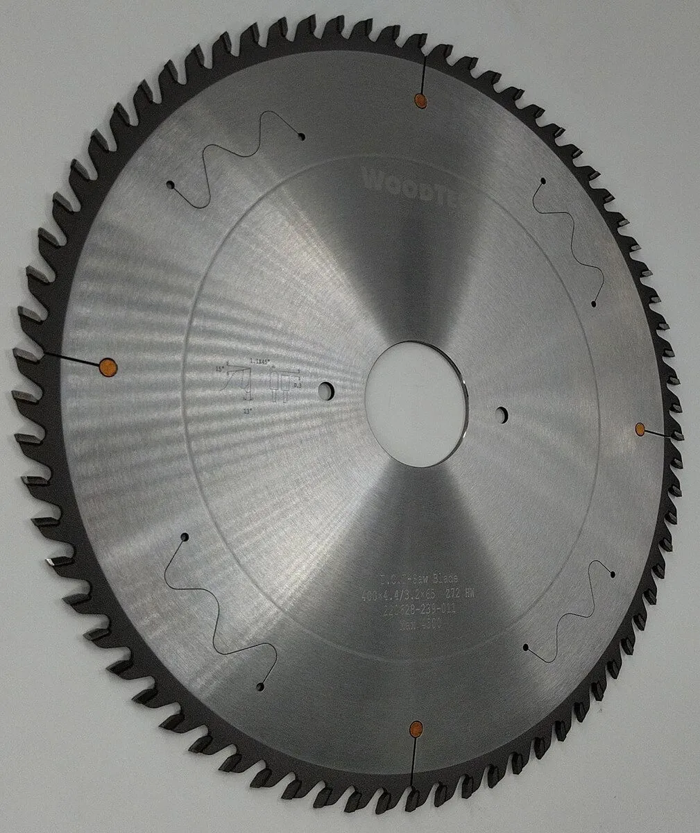 Пильный диск основной Ø400 х 65 х 4,4 / 3,2 Z = 72 WoodTec Пильный диск основной Ø400 х 65 х 4,4 / 3,2 Z = 72 WoodTec