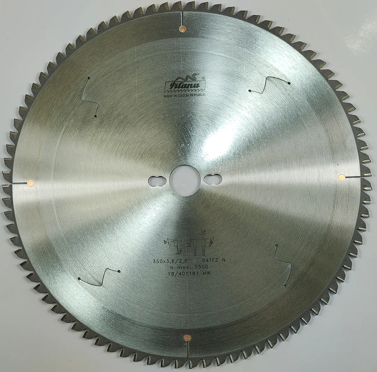 Пильный диск TCT "Pilana" 350x3.6/2.8x30 z84 87-13 TFZ N Пильный диск TCT "Pilana" 350x3.6/2.8x30 z84 87-13 TFZ N