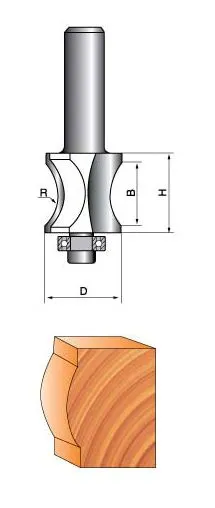 Фреза ГЛОБУС 1013 D28 R32 кромочная фигурная Фреза ГЛОБУС 1013 D28 R32 кромочная фигурная