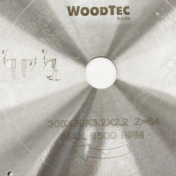 Пильный диск Ø300 х 30 х 3,2/2,2 Z64 WZ WoodTec Пильный диск Ø300 х 30 х 3,2/2,2 Z64 WZ WoodTec