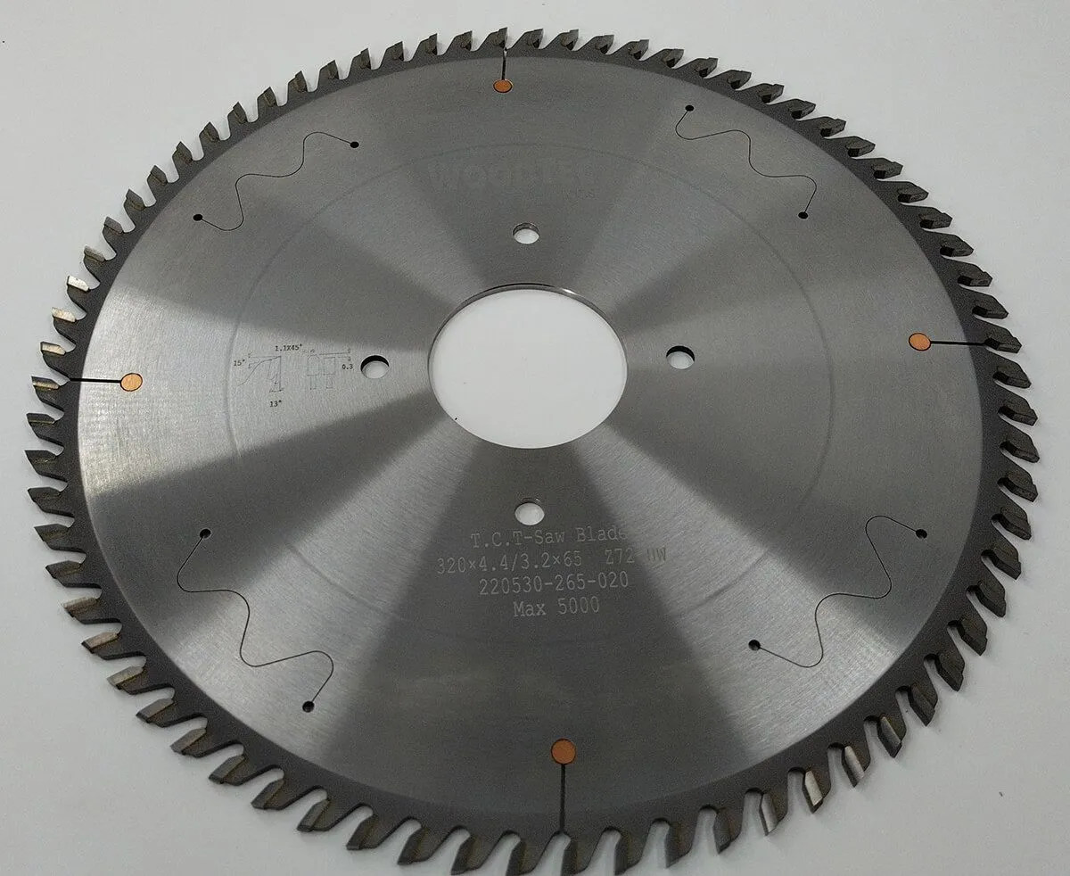 Пильный диск основной Ø320 х 65 х 4,4 / 3,2 Z = 72 WoodTec Пильный диск основной Ø320 х 65 х 4,4 / 3,2 Z = 72 WoodTec