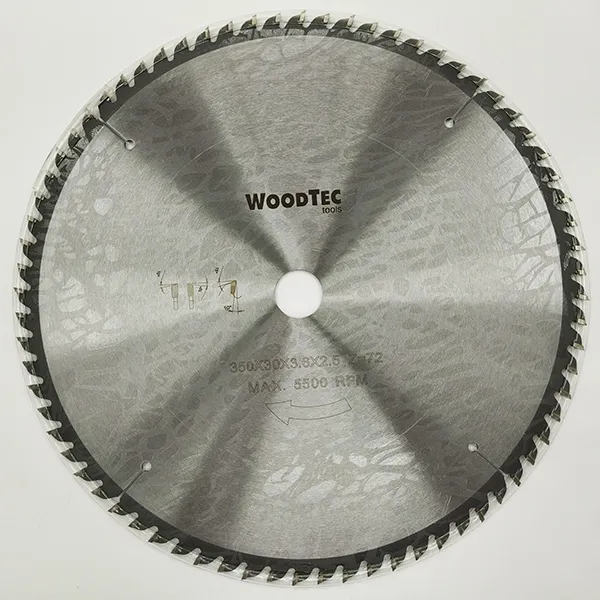 Пильный диск Ø350 х 30 х 3,6/2,5 Z72 WZ WoodTec Пильный диск Ø350 х 30 х 3,6/2,5 Z72 WZ WoodTec