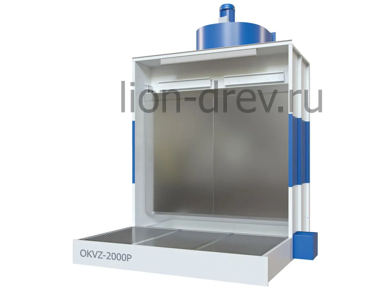Покрасочная камера с водяной завесой ОКВЗ-2000+P(1м) c дополнительным активным полом